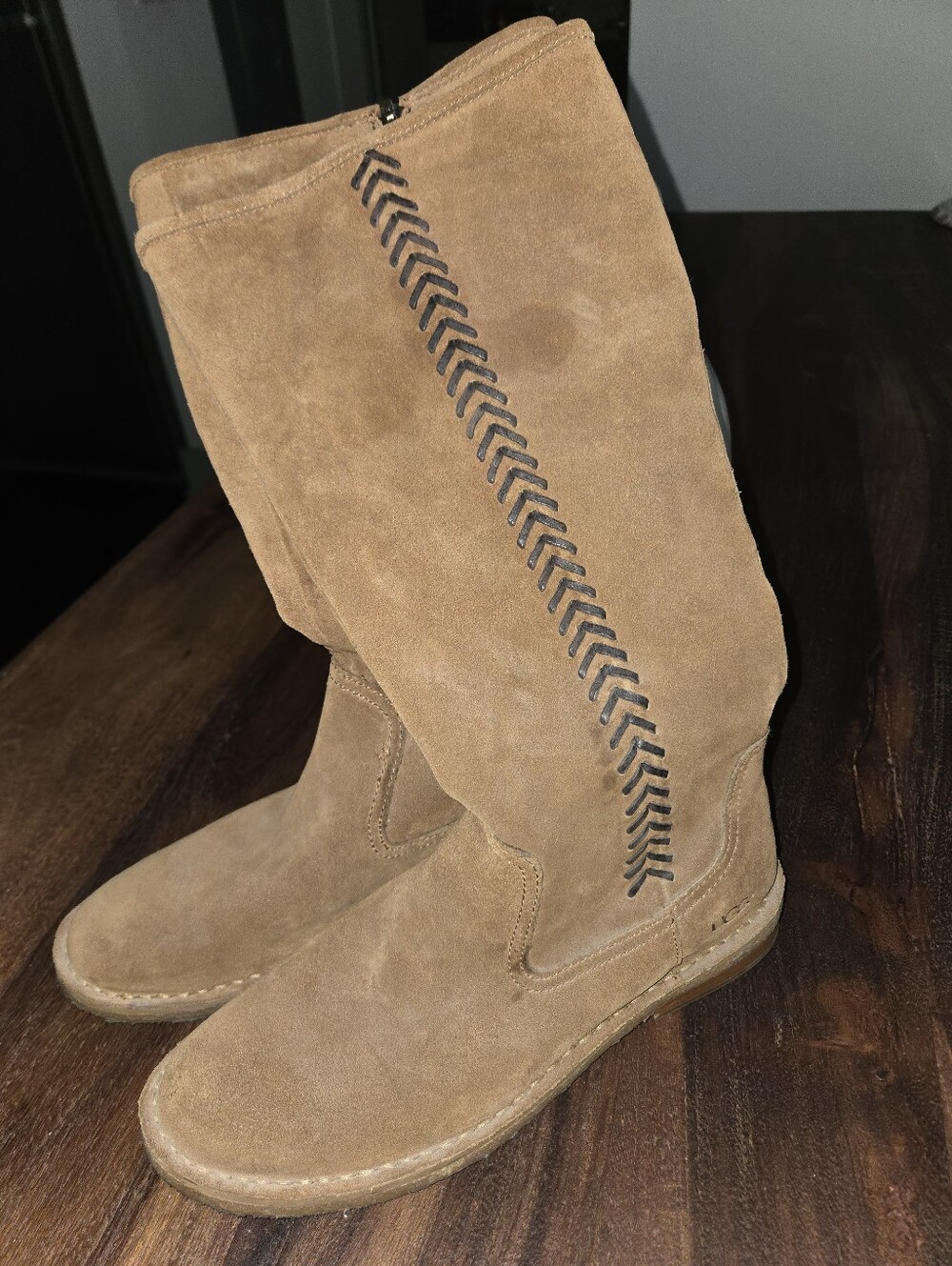 Women's UGG Tan Suede Mid-Calf Boots